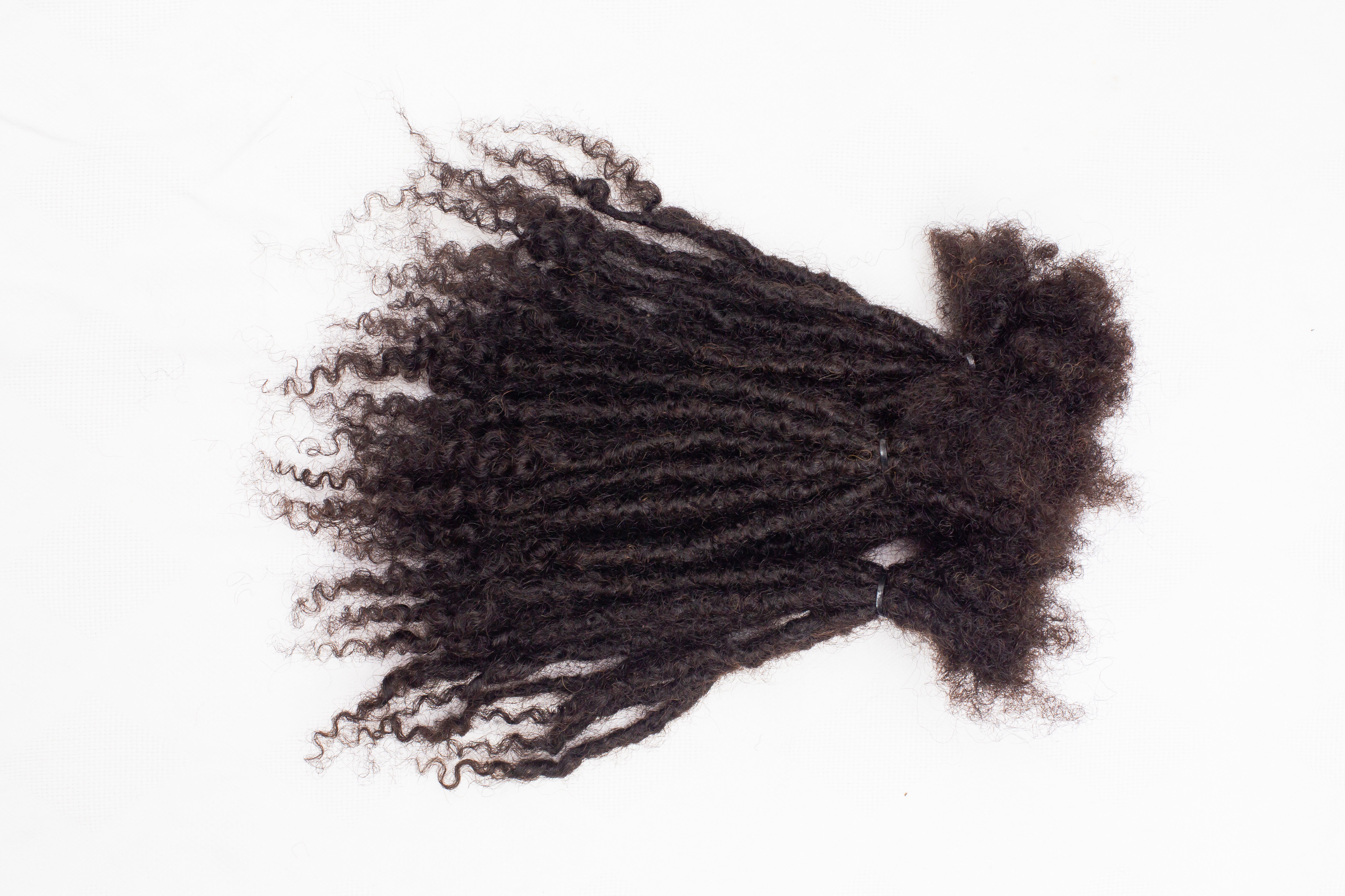 130 Anwi Curly Locs – 1B Color, 100% Human Hair