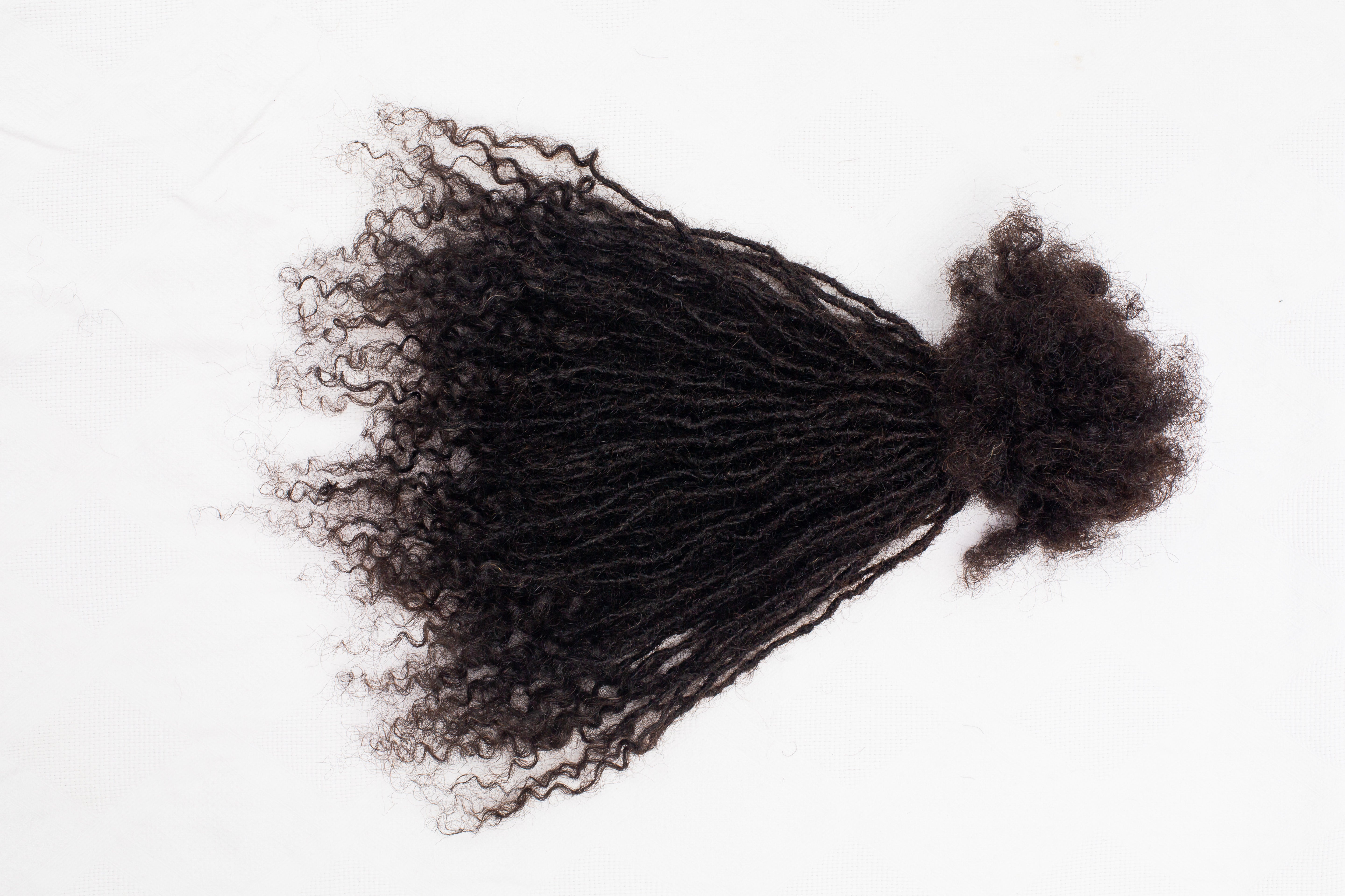 100 Anwi Textured Locs - Closed 1B Color, 100% Human Hair