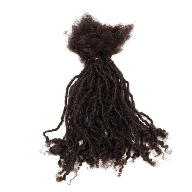 130 Anwi Curly Locs – 1B Color, 100% Human Hair