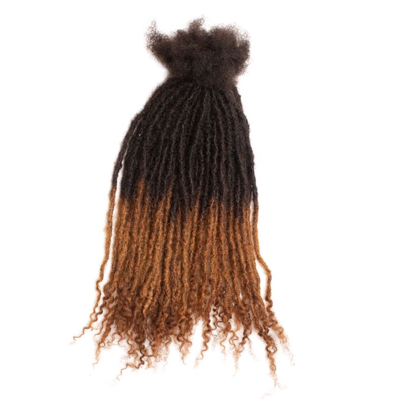 100 Anwi Curly Locs – 1B/Honey Color, 100% Human Hair