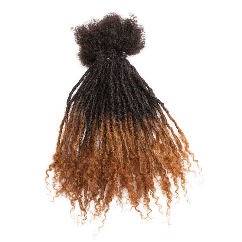 100 Anwi Curly Locs – 1B/Honey Color, 100% Human Hair
