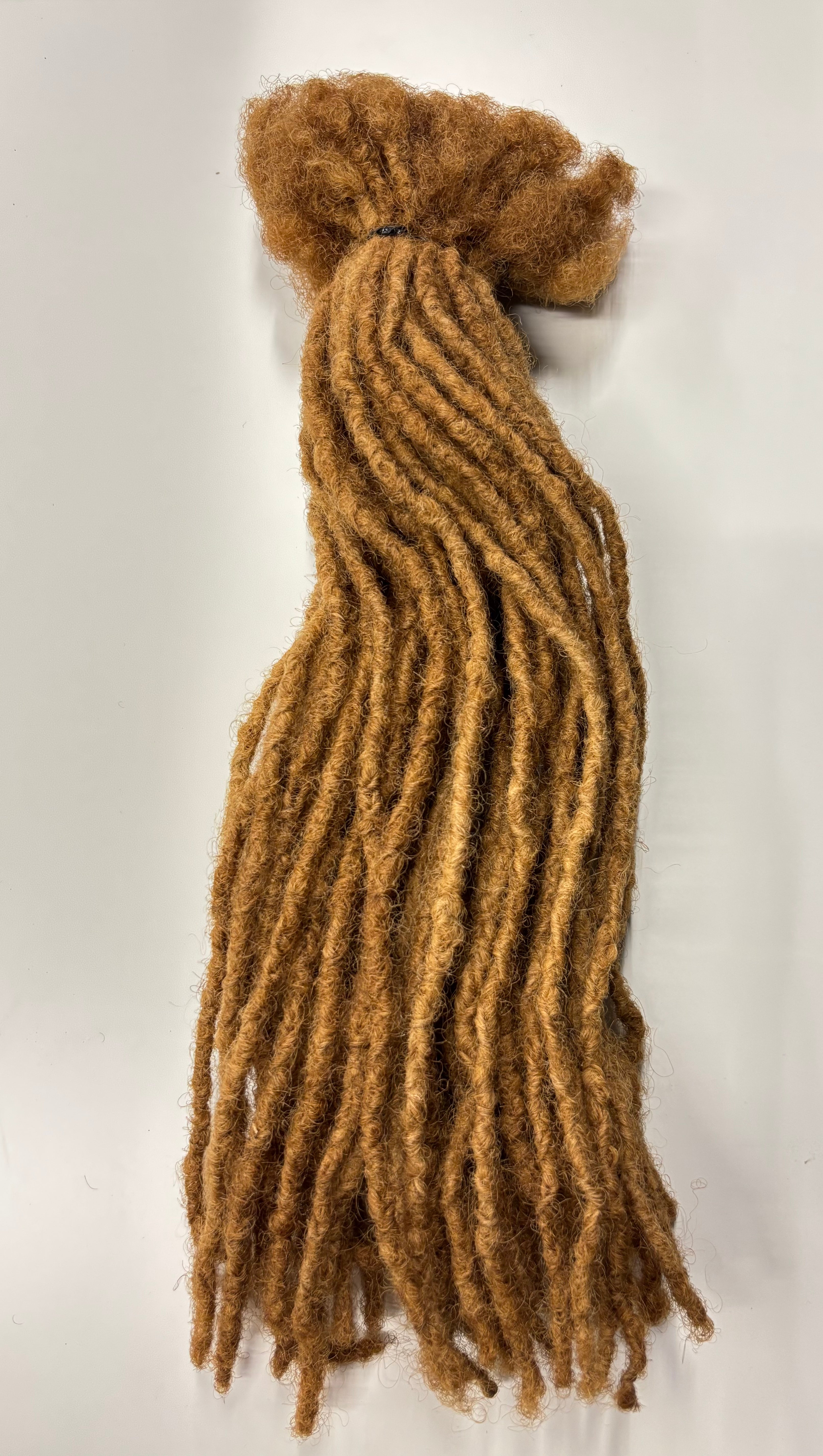50 Anwi Textured Locs - Closed ALL HONEY Color, 100% Human Hair CLEARANCE