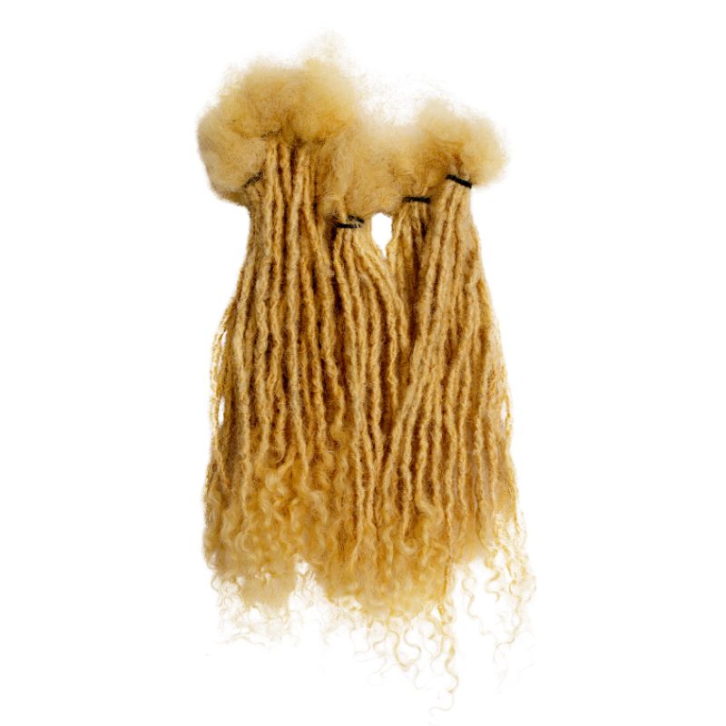 100 Anwi Curly Locs – #613 Color, 100% Human Hair