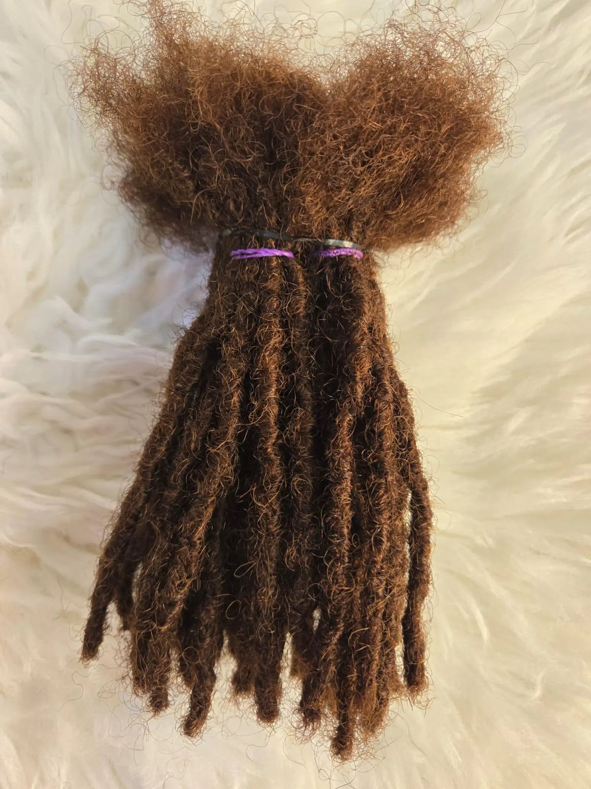 130 Anwi Textured Locs | Closed Tips | Color #4 | 100% Human Hair