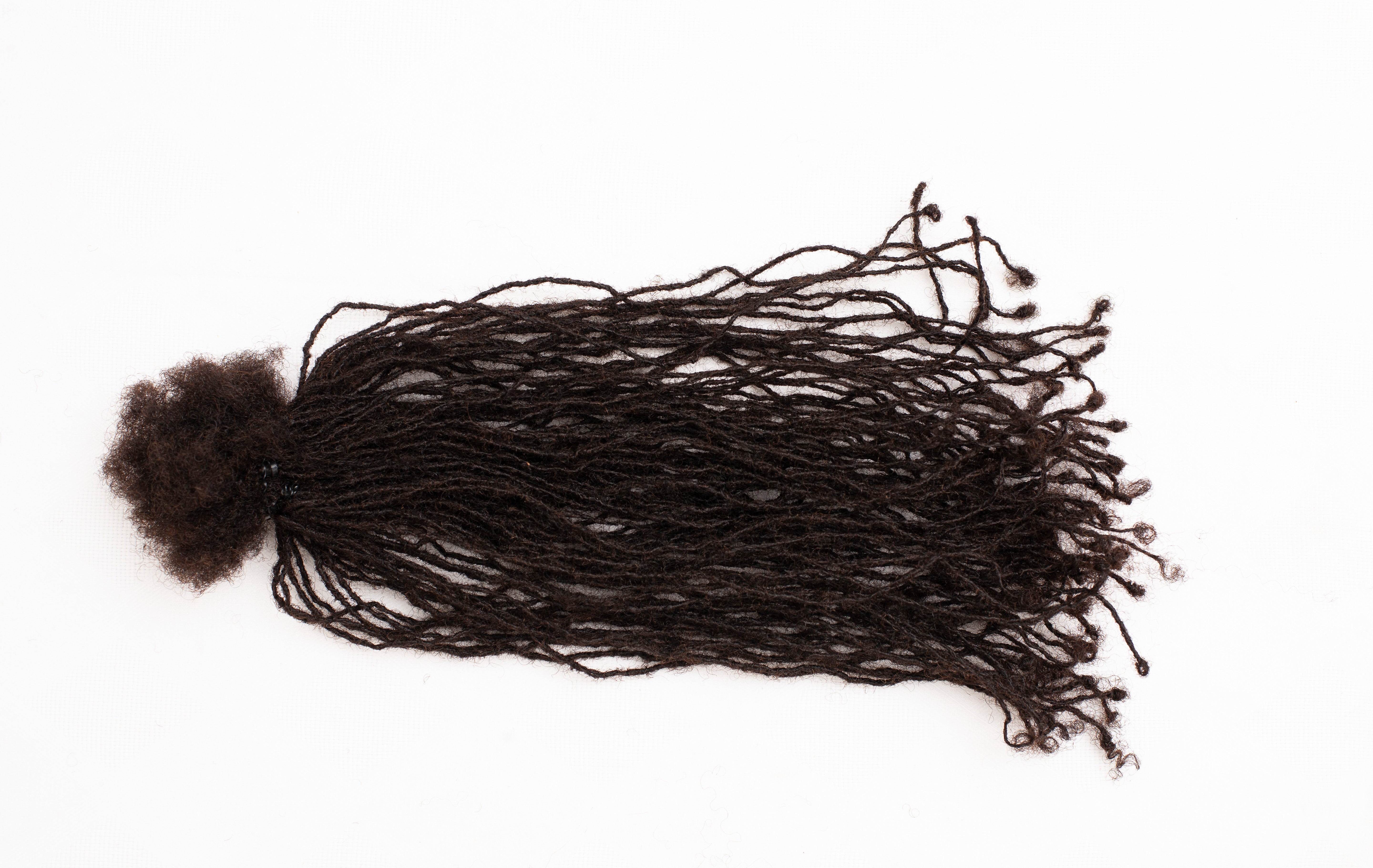 100 Anwi Textured Locs - Mini locs Curly tips 1B Color, 100% Human Hair