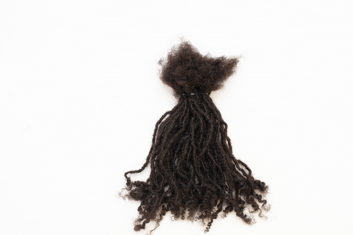 100 Anwi Curly Locs – 1B Color, 100% Human Hair