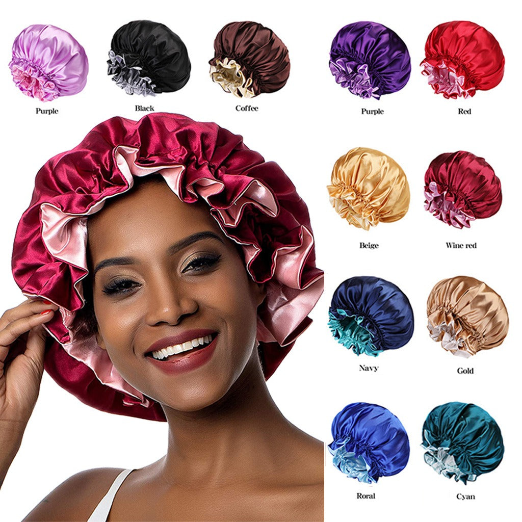 Eazynappy Satin Hair Bonnet – Double Layer Reversible