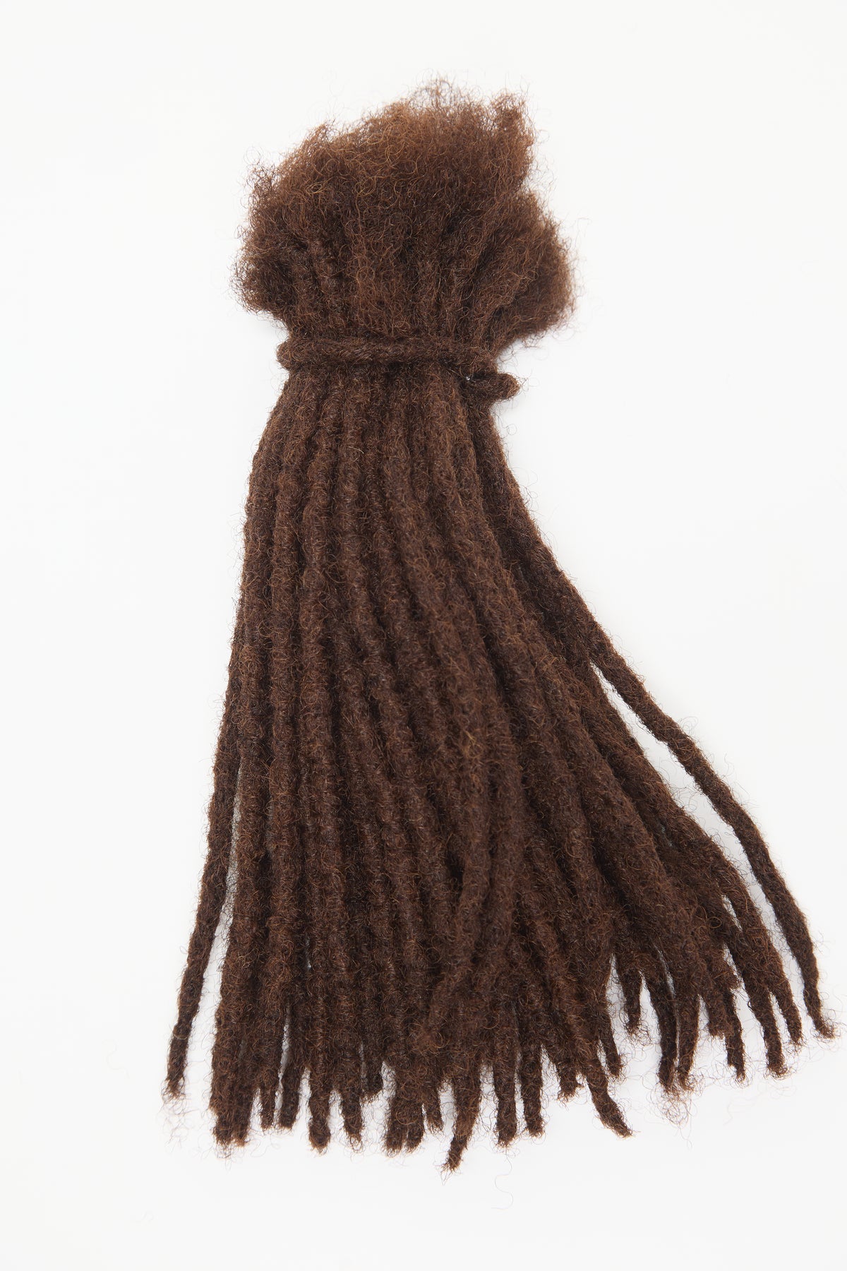 50 Regular Locs In Color #4 - Closed Tips, 100% Human Dreadlocks Hair Extensions