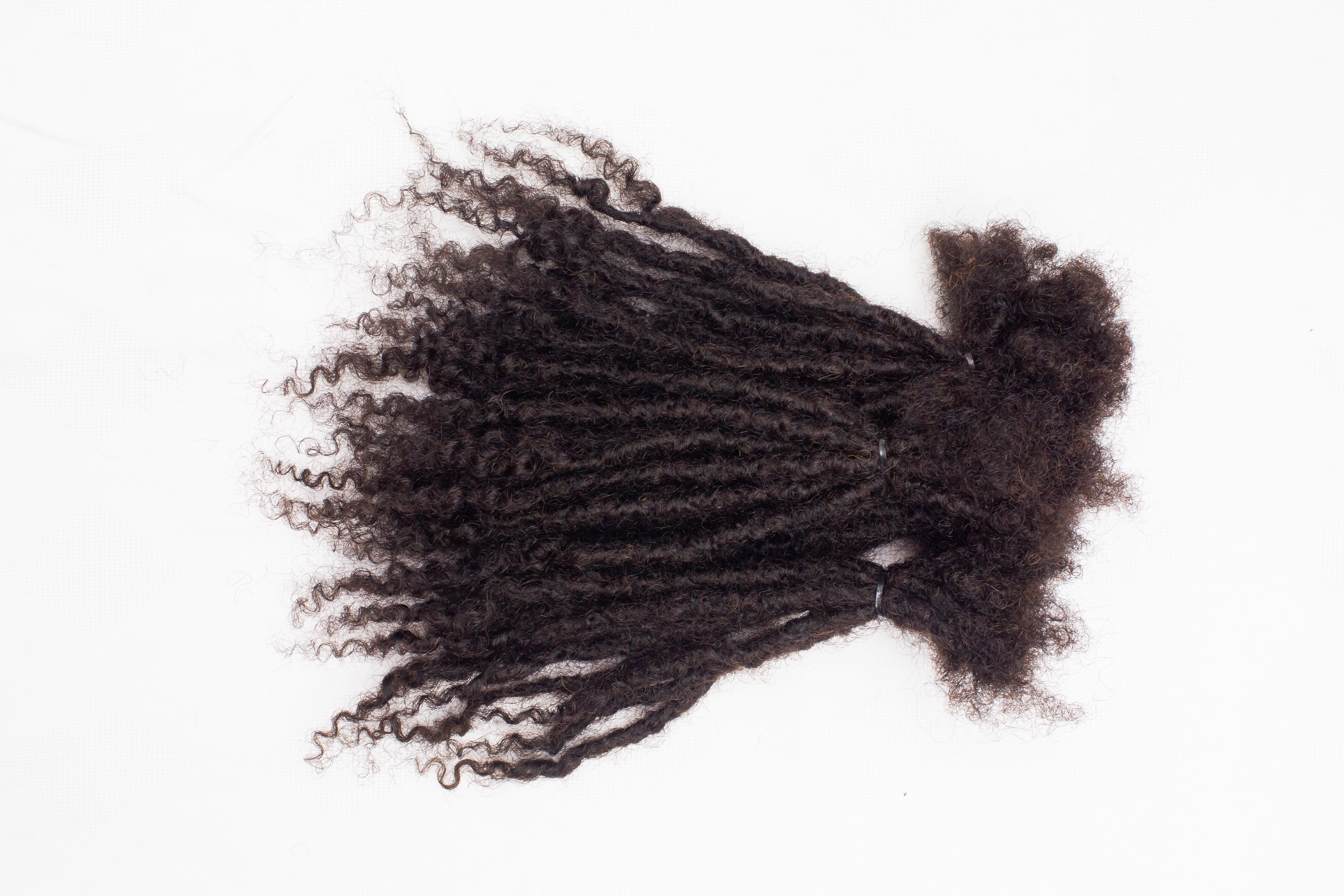 10 Anwi Curly Locs – 1B Color, 100% Human Hair