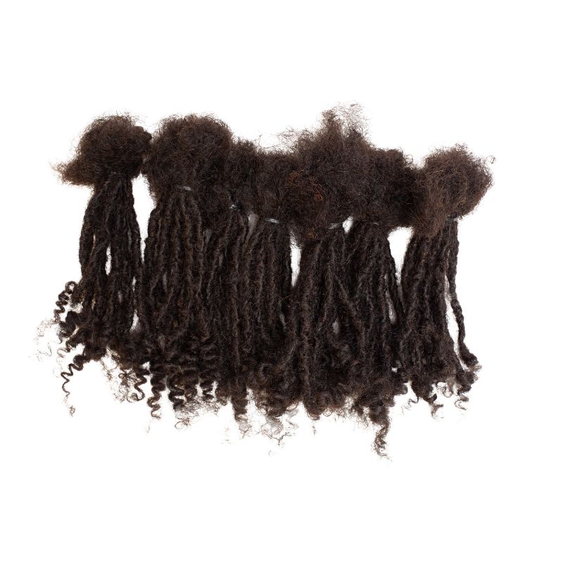 10 Anwi Curly Locs – 1B Color, 100% Human Hair