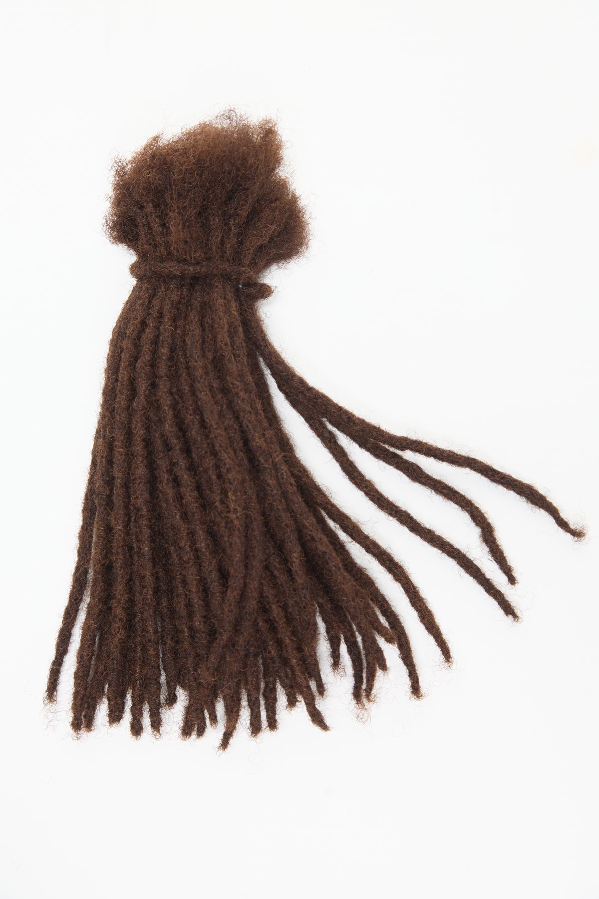 50 Regular Locs In Color #4 - Closed Tips, 100% Human Dreadlocks Hair Extensions
