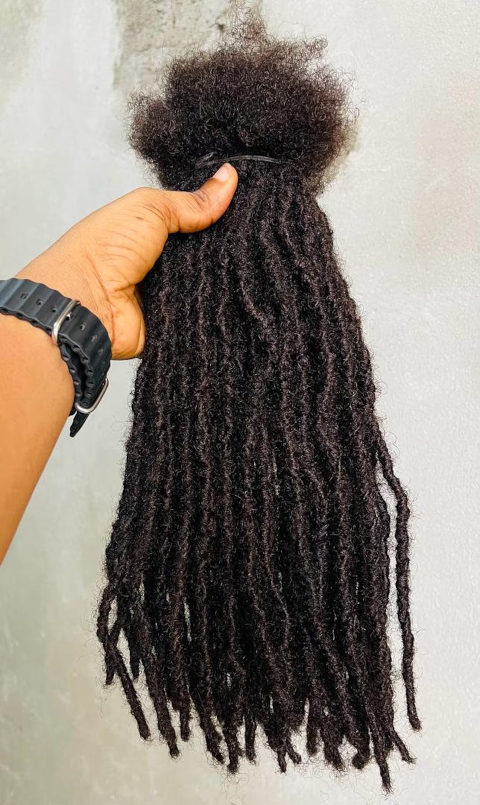 130 Anwi Textured Locs | Closed Tips | Color #2 | 100% Human Hair
