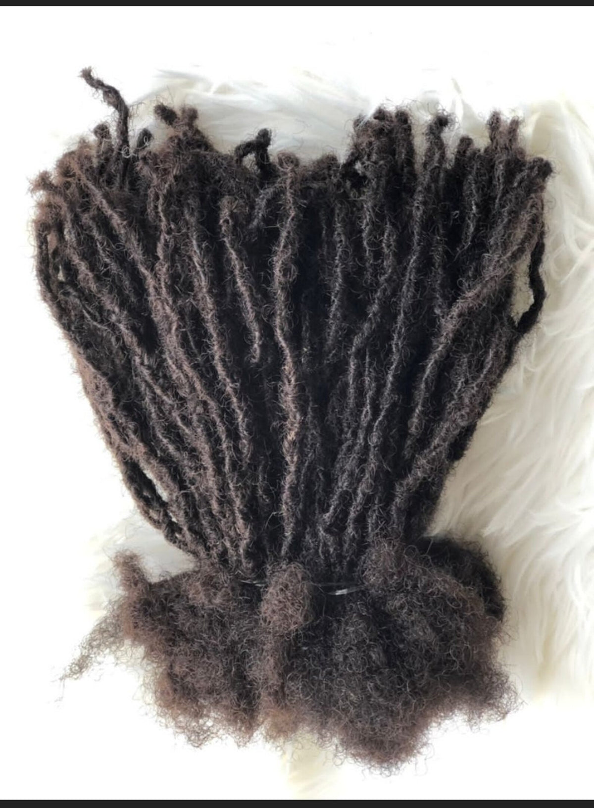 130 Anwi Textured Locs | Closed Tips | Color #2 | 100% Human Hair