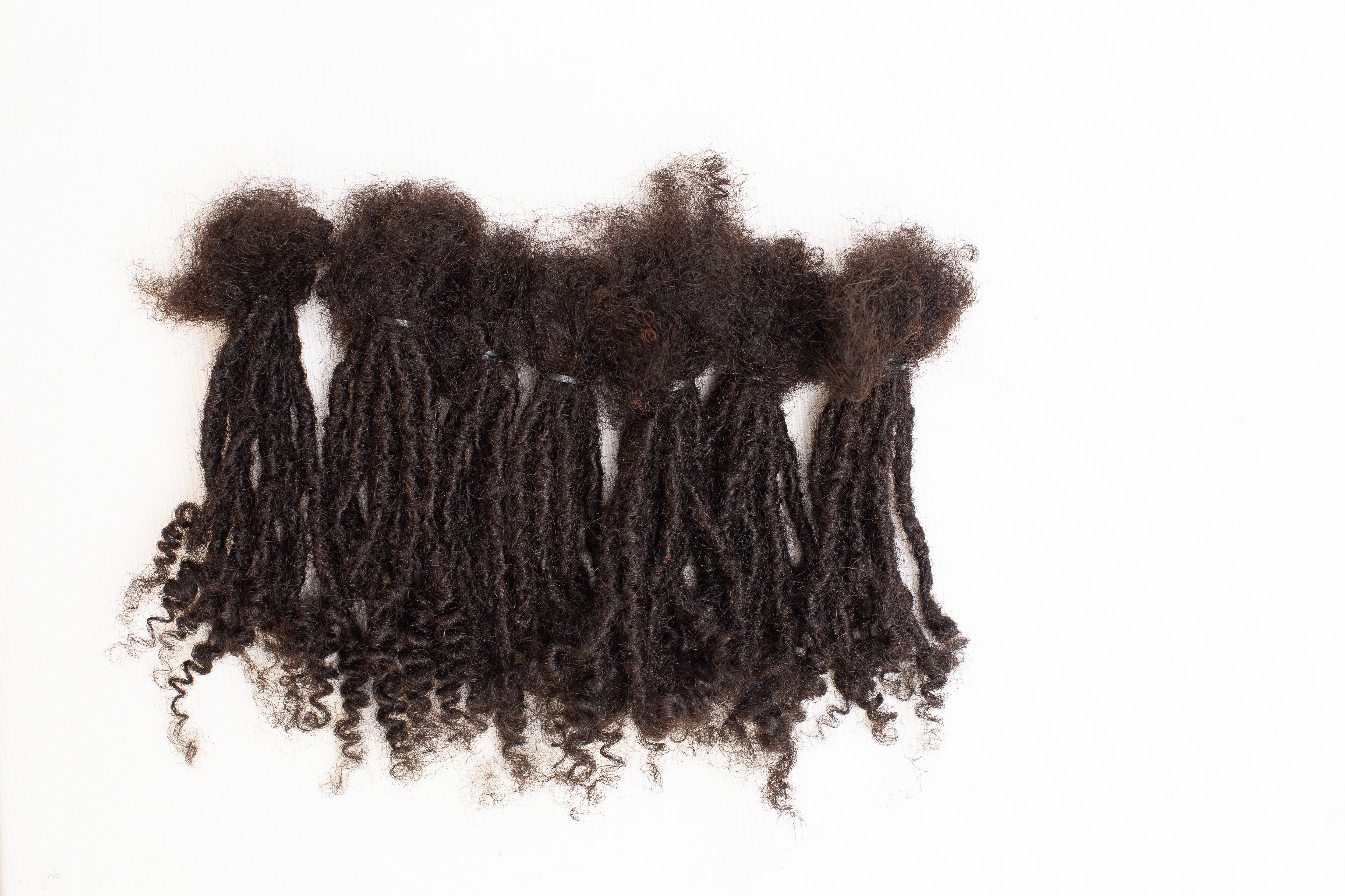 100 Anwi Curly Locs – 1B Color, 100% Human Hair