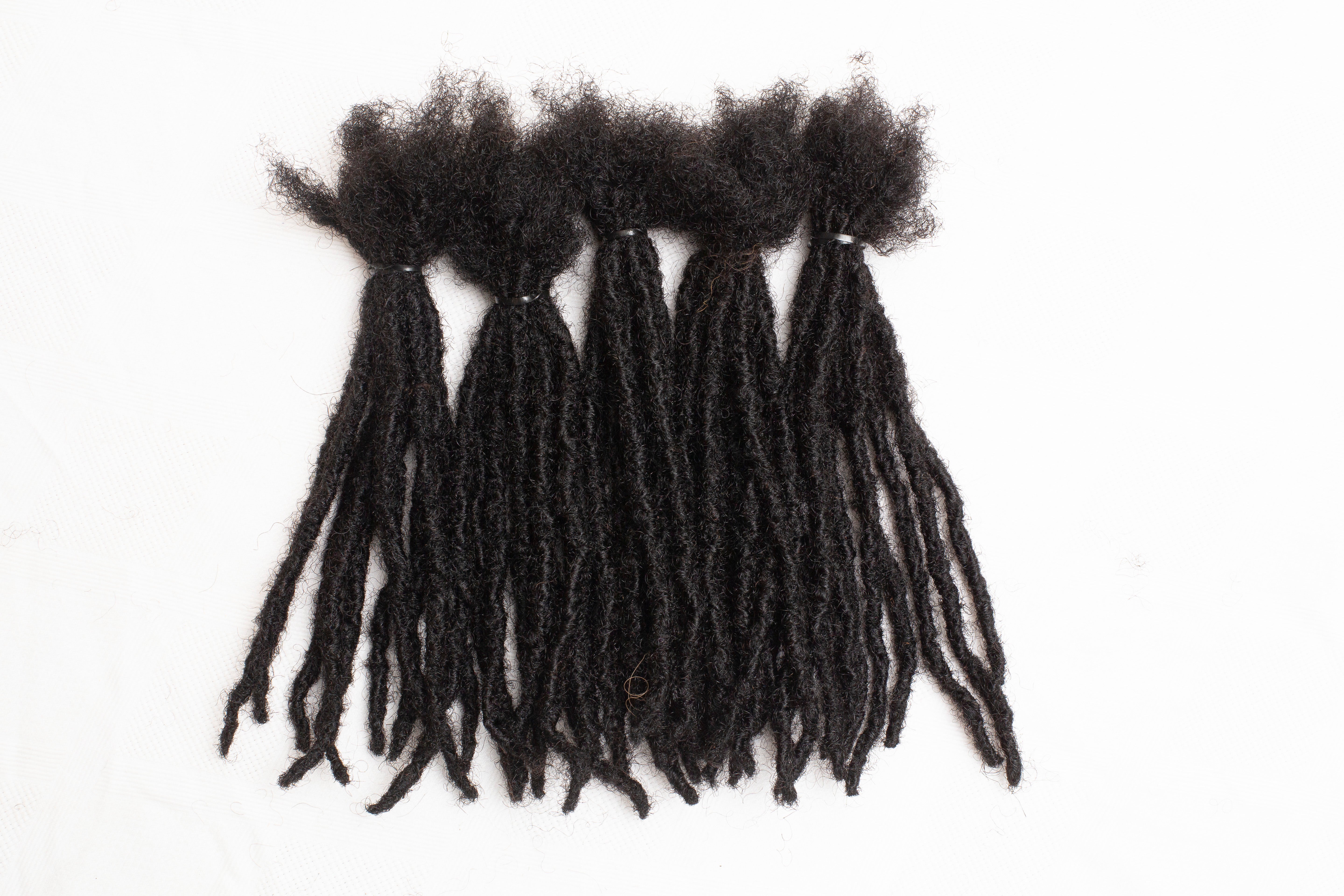 130 Anwi Textured Locs - Color 1B, 100% Human Hair (Copy)