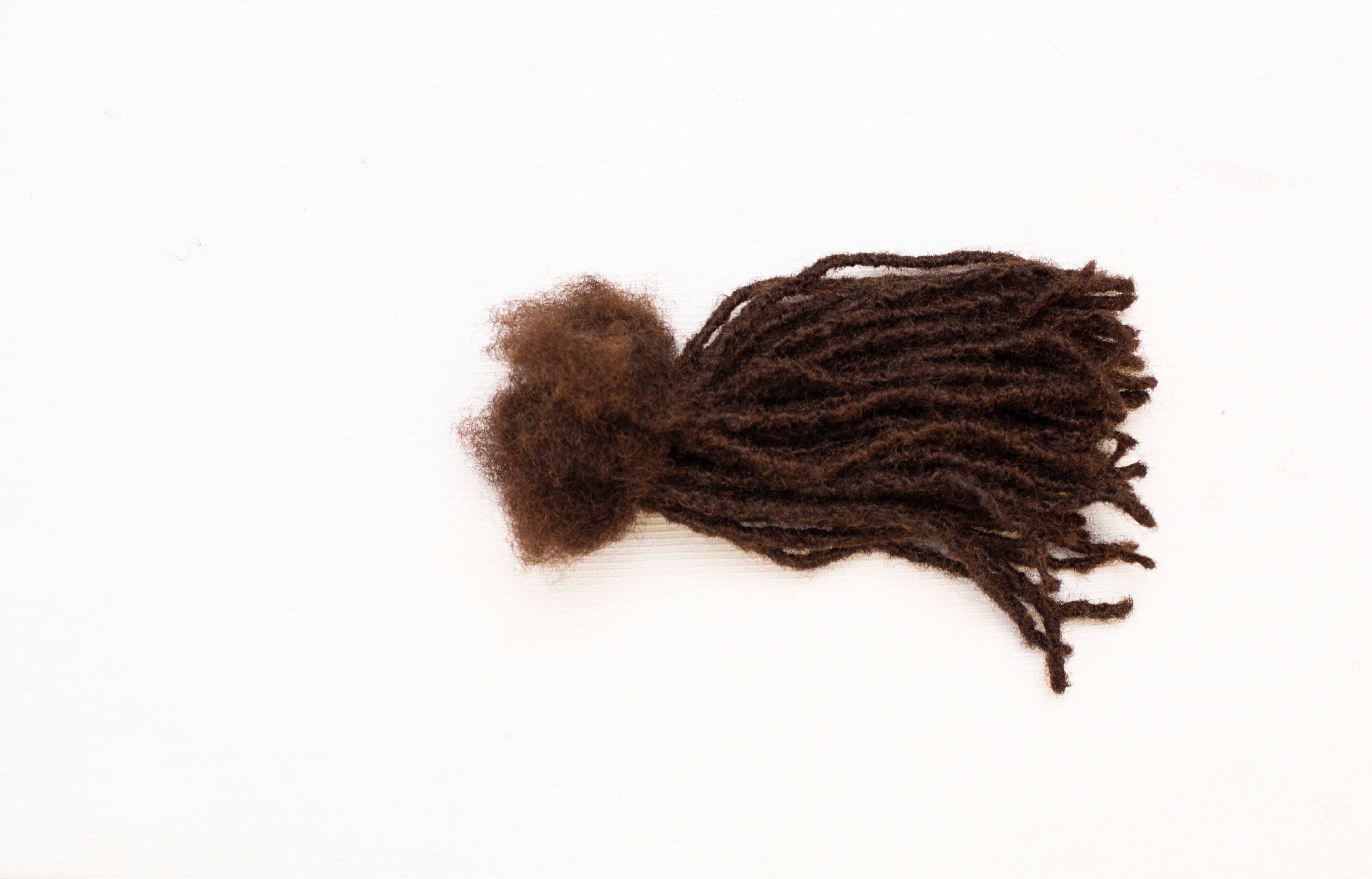 4 closed textured locs human hair 50 strands